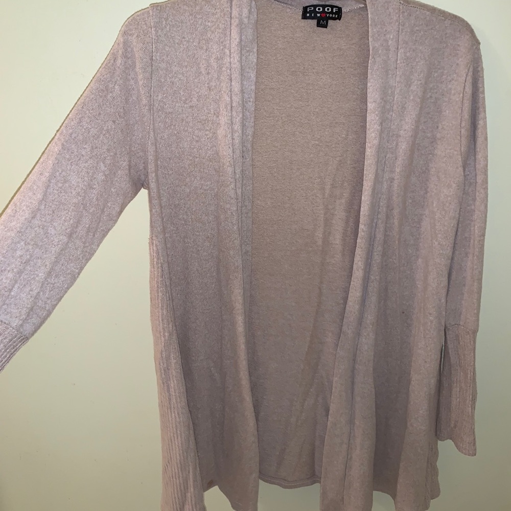 tan cardigan